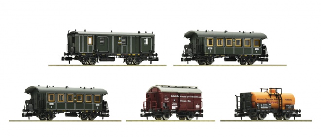 Branch line train car set<br /><a href='images/pictures/Fleischmann/Fleischmann-809003.jpg' target='_blank'>Full size image</a>